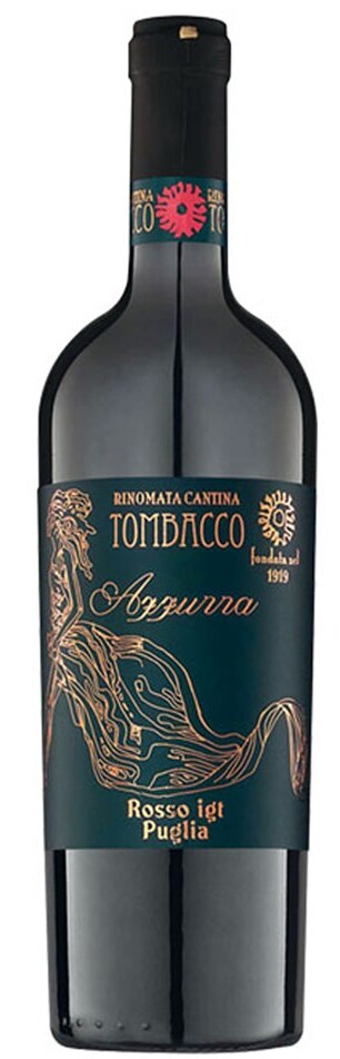 Красное вино Tombacco Azzurra Primitivo Negroamaro 0.75L 16%